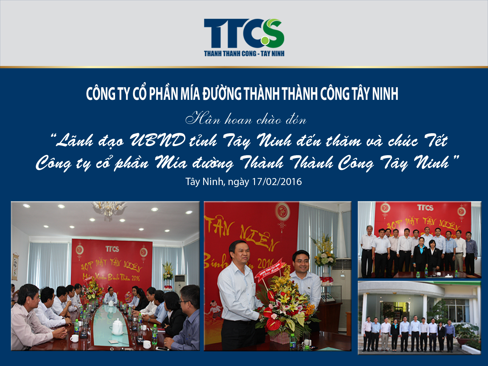Lãnh đạo UBND tỉnh Tây Ninh đến thăm và chúc Tết TTCS